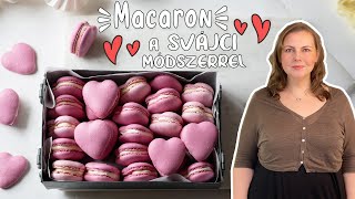 Szív macaron készítés svájci módszerrel [upl. by Kidd]