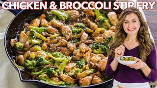 One Pan Chicken and Broccoli Stir Fry  Dinner in 30 Minutes [upl. by Kenison]