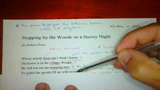 Stopping by the Woods on a Snowy Night by Robert Frost – poem analysis [upl. by Kane]