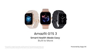 Amazfit GTS 3  Built to Move [upl. by Namie]