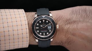 Rolex YachtMaster Rose Gold 40mm Review 2020  Hafiz J Mehmood [upl. by Stalker]