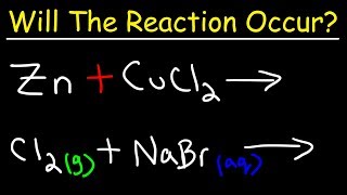 Chemistry  Will The Reaction Occur [upl. by Correy]