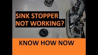 How to Adjust a Bathroom Sink Stopper [upl. by Elvah]