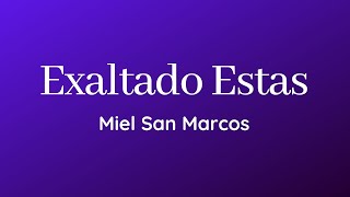 Exaltado Estas  Miel San Marcos [upl. by Amari]