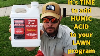 Does adding HUMIC ACID to your LAWN change EVERYTHING BEFORE and AFTER DRONE FOOTAGE [upl. by Etiuqram]