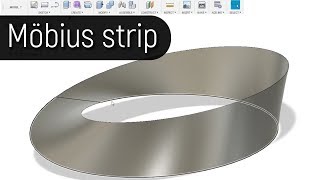 How to 3D Model a Mobius Strip in Fusion 360 [upl. by Agnese]