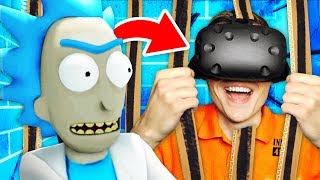 ESCAPING RICKS SECRET PRISON In Virtual Reality Rick and Morty Virtual RickAlity Gameplay [upl. by Harriett]