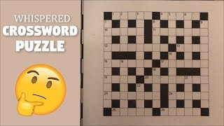 ASMR Crossword Puzzle Whispered [upl. by Odlabso]