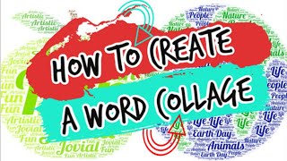 How to Create a Word Collage using Word Art [upl. by Mandelbaum74]