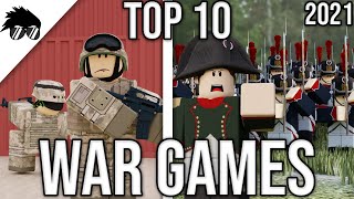 Top 10 Best War Games on Roblox  2021 [upl. by Eirrod]