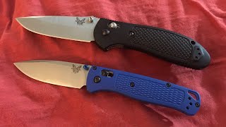 Benchmade Griptilian 551 VS Benchmade Bugout [upl. by Virendra992]