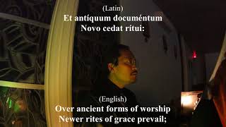 Tantum Ergo LYRICS both in English amp Latin by Saint Thomas Aquinas [upl. by Ttenaj]