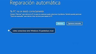 SOLUCIÓN Preparando Reparación Automática Windows 10  diagnosticando su PC [upl. by Nam]