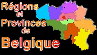 La Belgique et ses régions provinces chefslieux [upl. by Miehar534]