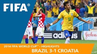 Brazil v Croatia  2014 FIFA World Cup  Match Highlights [upl. by Pantin]