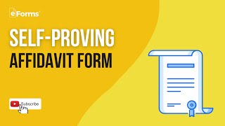 SelfProving Affidavit Form EXPLAINED [upl. by Nivac]