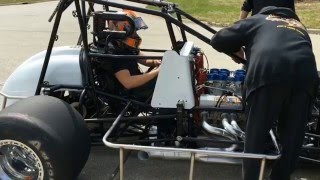 Sprint Cars 900 HP Warm Up [upl. by Petrine157]