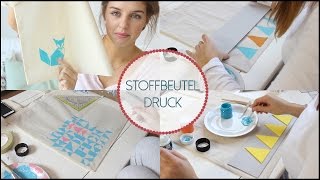 Stoffbeutel bedrucken DIY  Lovethecosmetics [upl. by Jeremiah]