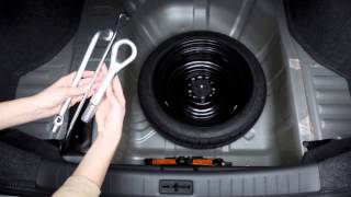 2015 NISSAN Sentra  Spare Tire and Tools [upl. by Dopp]