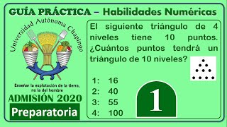 Ejercicio 1  Admisión 2020  《 Preparatoria 》 Universidad Autónoma Chapingo  Habilidad Numérica [upl. by Swisher697]