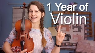 Adult Beginner Violin  1 year progress [upl. by Notyad]