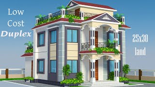 ২০২২ সালের সবচেয়ে কম খরচের DUPLEX বাড়ি  Small Duplex House Design [upl. by Cary]