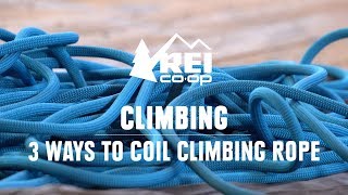 How to Coil a Climbing Rope  REI [upl. by Elvin]