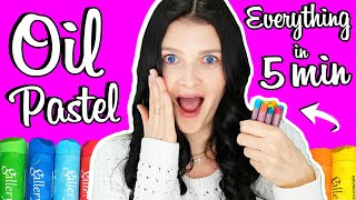 How to Use Oil Pastels for Beginners in 5 MINUTES 🎈🎈🎈 [upl. by Llirrem]