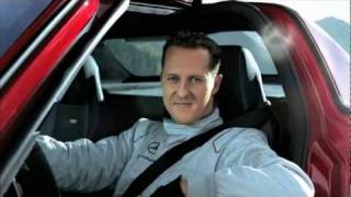 Michael Schumacher in the SLS AMG tunnel experiment longversion  Ridgeway MercedesBenz [upl. by Eelrehpotsirhc]