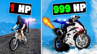 Upgrading to the FASTEST Flying Police Bike in GTA 5 [upl. by Siaht959]