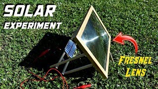 Solar Panel Experiment Using Fresnel Lens [upl. by Dom]