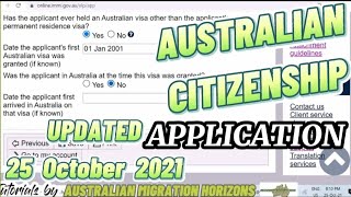 AUSTRALIAN CITIZENSHIP APPLICATION  How to apply an Australian Citizenship online No audio [upl. by Yevre]