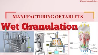 Manufacturing of Tablets by wet Granulation method [upl. by Custer304]