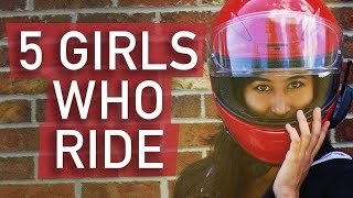 5 TYPES OF WOMEN WHO RIDE MOTORCYCLES [upl. by Ellehcil]