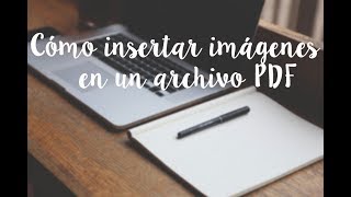 Cómo insertar imágenes en un archivo PDF [upl. by Nwahsd190]