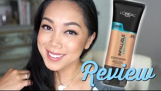 Loreal Infallible Pro Glow Foundation Review  itsjudytime [upl. by Weinhardt]