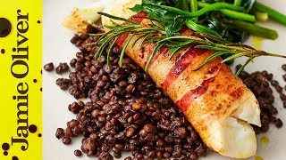 How to Cook Smoky Pancetta Cod  Jamie Oliver  QuickandEasyFood [upl. by Ahsyla]