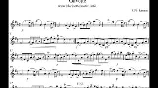 Gavotte Rameau  Play Clarinet [upl. by Felipe]