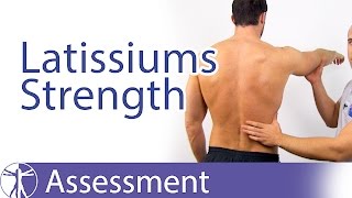 Latissimus Dorsi Muscle Strength Assessment [upl. by Maisie]