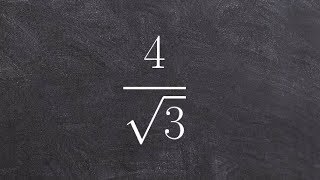 Rationalizing the denominator with a radical [upl. by Shreve]