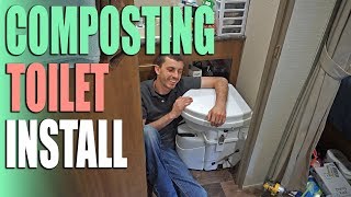 Composting Toilet by Natures Head Install  RV Upgrades [upl. by Castorina]