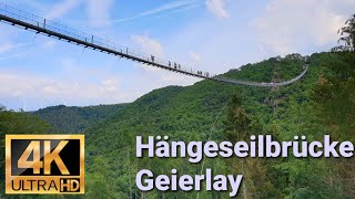 Hängeseilbrücke Geierlay Deutschland  4K UHD Video [upl. by Bjorn]