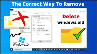 How To Delete Windowsold Folder From Windows 10 Safely 2021 [upl. by Camel]