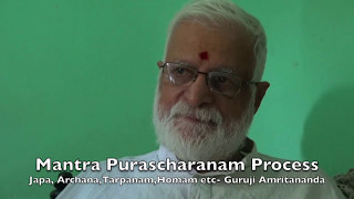 Guruji Amritananda explains Mantra siddhi and Purascharanam [upl. by Rahab]