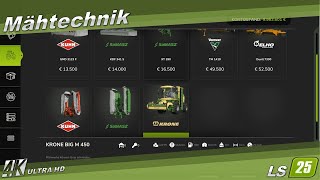 LS25  FS25 🚜  Grünlandpflege  Mähtechnik 4K [upl. by Nirda]