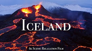 Iceland 4K  Scenic Relaxation Film With Calming Music [upl. by Orsini]