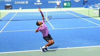 Felix AugerAliassime Serve Slow Motion [upl. by Pachston]