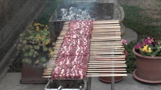 Come preparare la brace e cuocere gli arrosticini [upl. by Cristen]