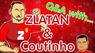 ZLATAN QampA and some little dweeb called Coutinho Man Utd vs Liverpool preview 2017 [upl. by Aihsile]