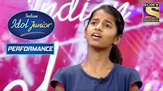 Maithili Surprises Judges With Her Classical Form  Indian Idol Junior 2 [upl. by Yartnoed510]